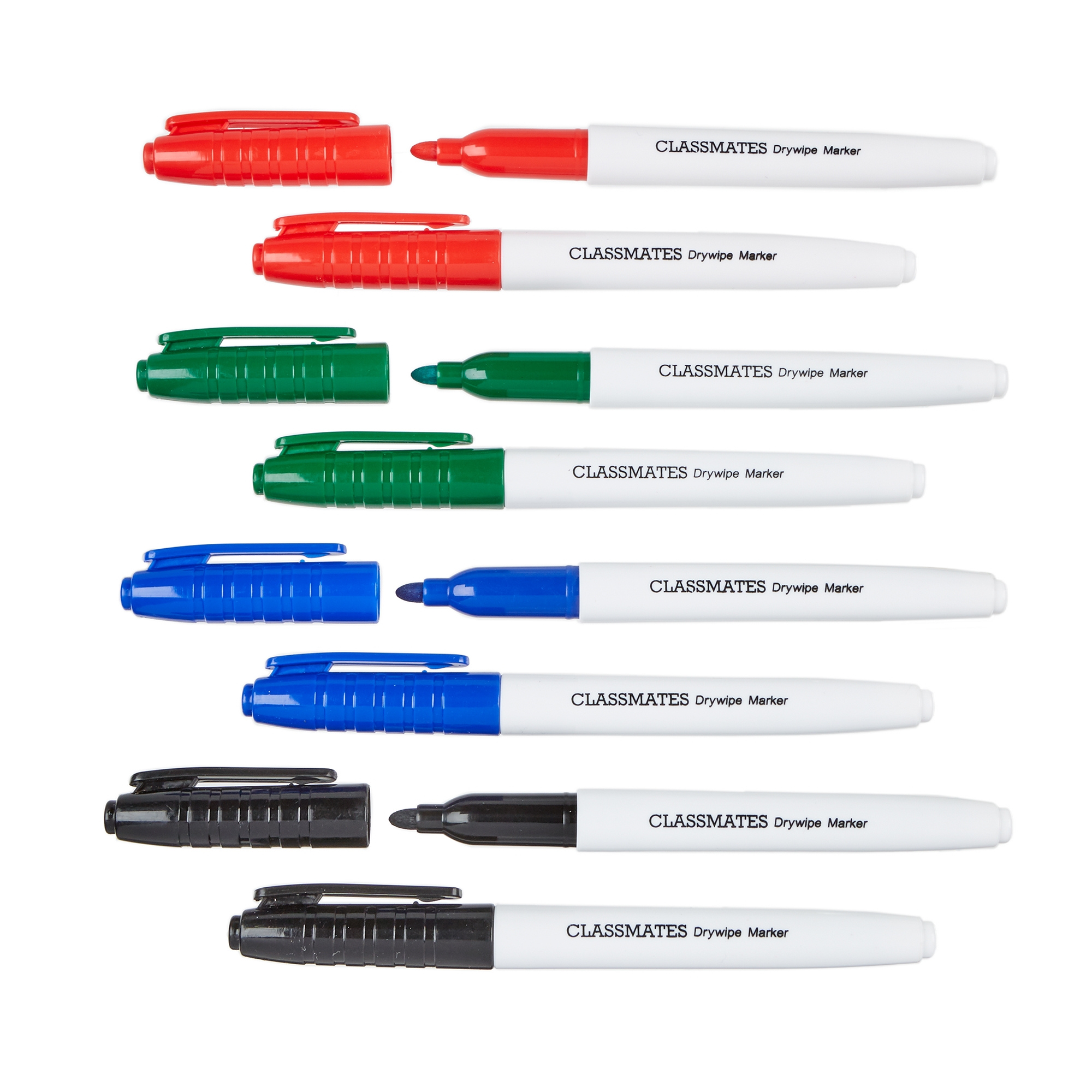 Classmates Whiteboard Marker Pens Black, Bullet Tip - Pack of 100